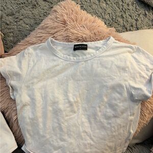 White Fox Women's White Crop Top